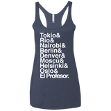 Money Heist Jetset Women's Triblend Racerback Tank