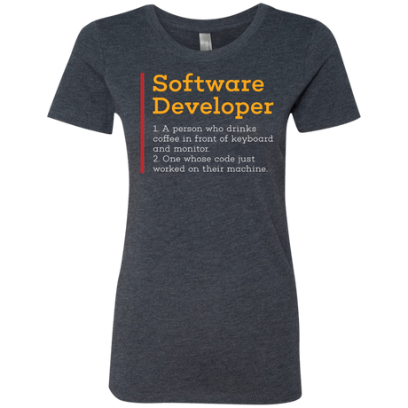 Software Developer Women's Triblend T-Shirt