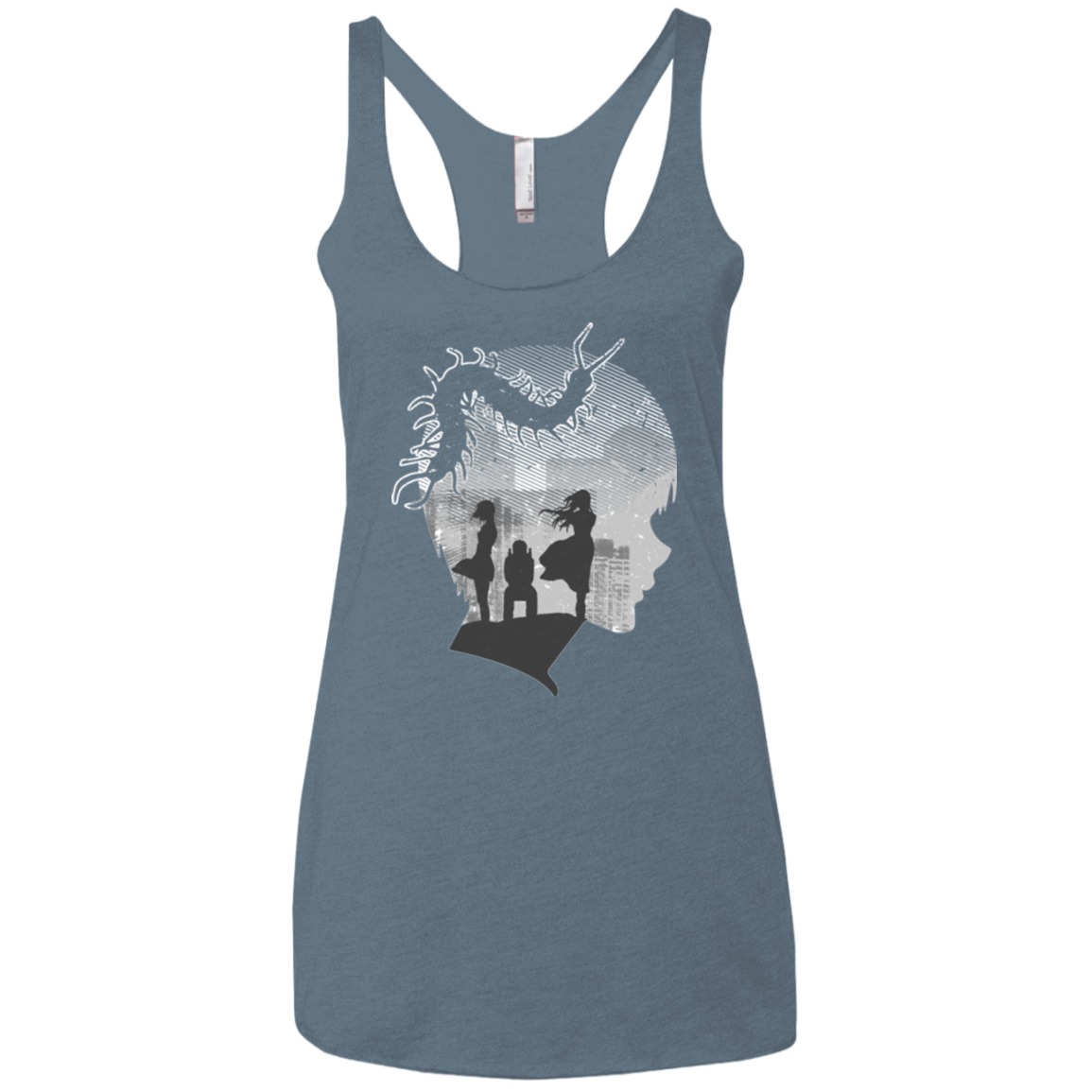 Ghoul in Tokyo Women's Triblend Racerback Tank