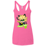 Chat Noir Women's Triblend Racerback Tank