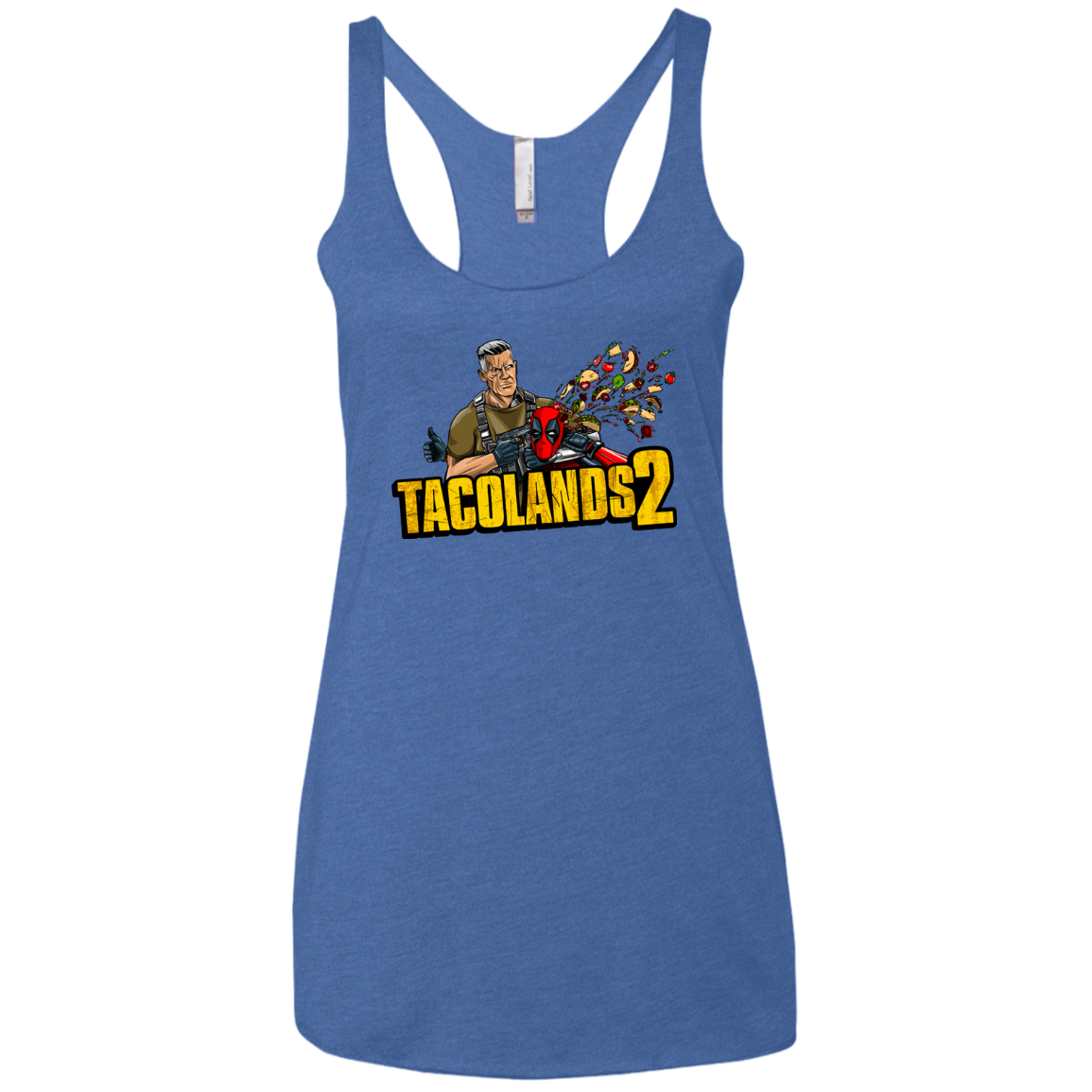 TACOLANDS 2 Women's Triblend Racerback Tank