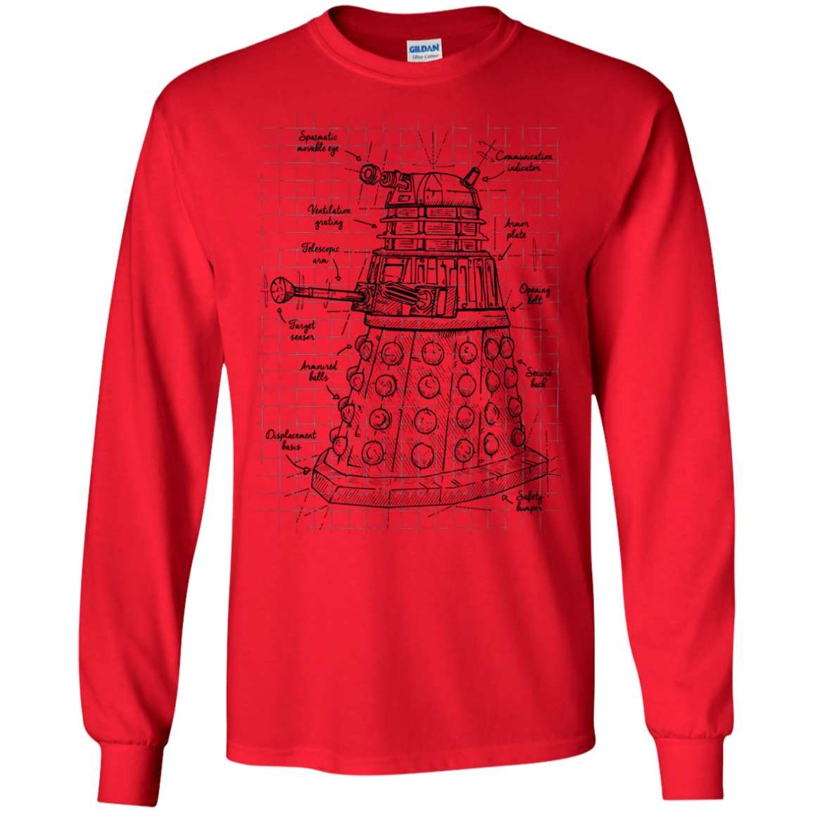 Dalek Plan Men's Long Sleeve T-Shirt