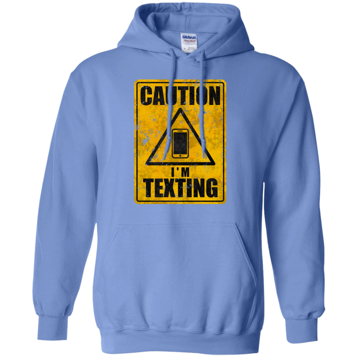 Caution I'm Texting Pullover Hoodie