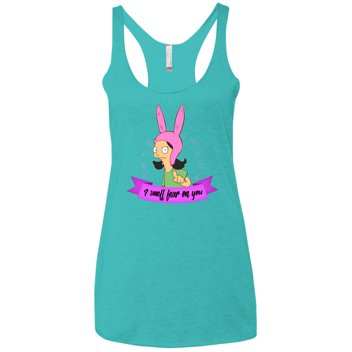 Louise Smell Fear Women's Triblend Racerback Tank
