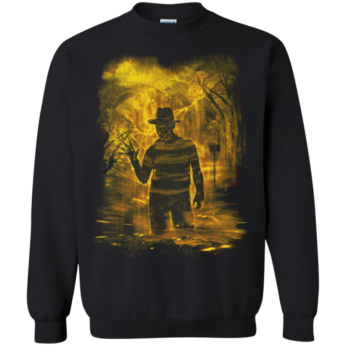 Elm Street Storm Orange Crewneck Sweatshirt