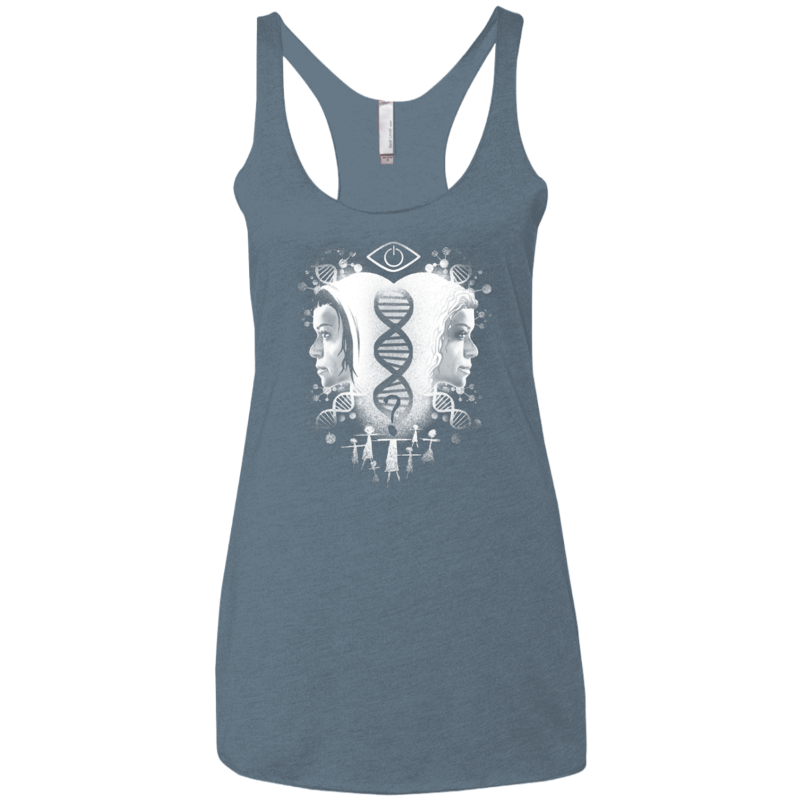 Who Am I Women's Triblend Racerback Tank