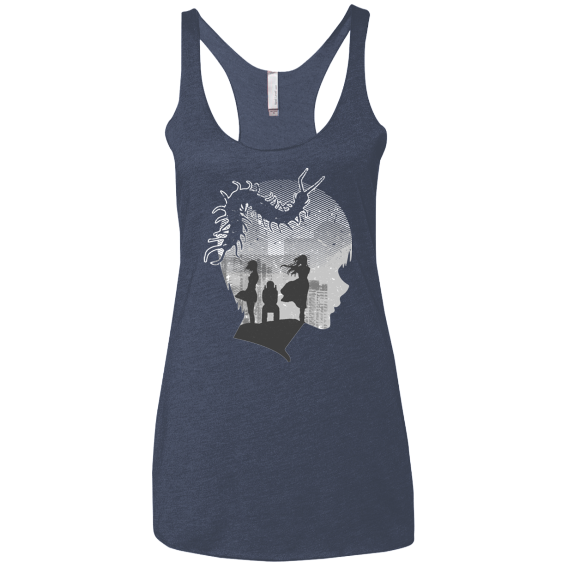 Ghoul in Tokyo Women's Triblend Racerback Tank