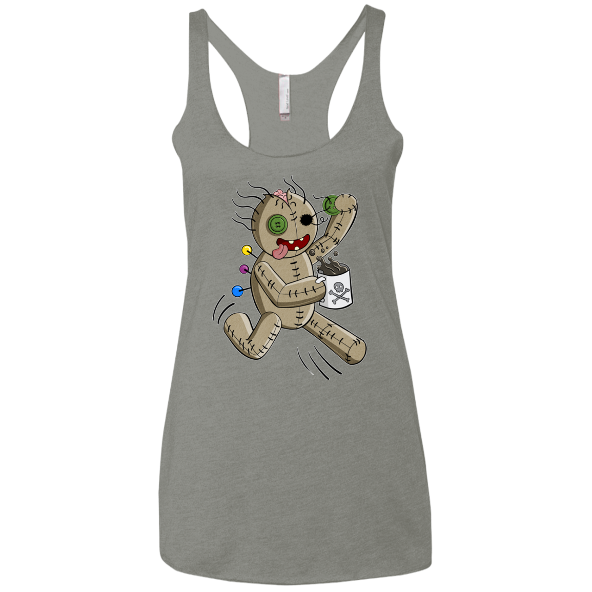 Voodoo Coffee Runner Women's Triblend Racerback Tank