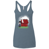 Big Peanut 6 Women's Triblend Racerback Tank