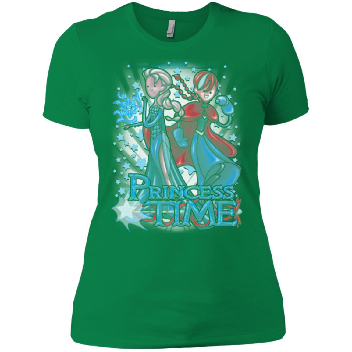 Princess Time Elsa Anna Women's Premium T-Shirt