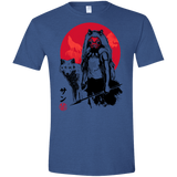 Wolf Girl sumi-e Men's Semi-Fitted Softstyle