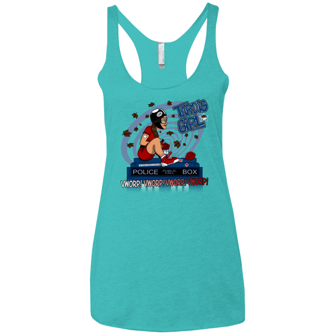 Tardis Girl Women's Triblend Racerback Tank