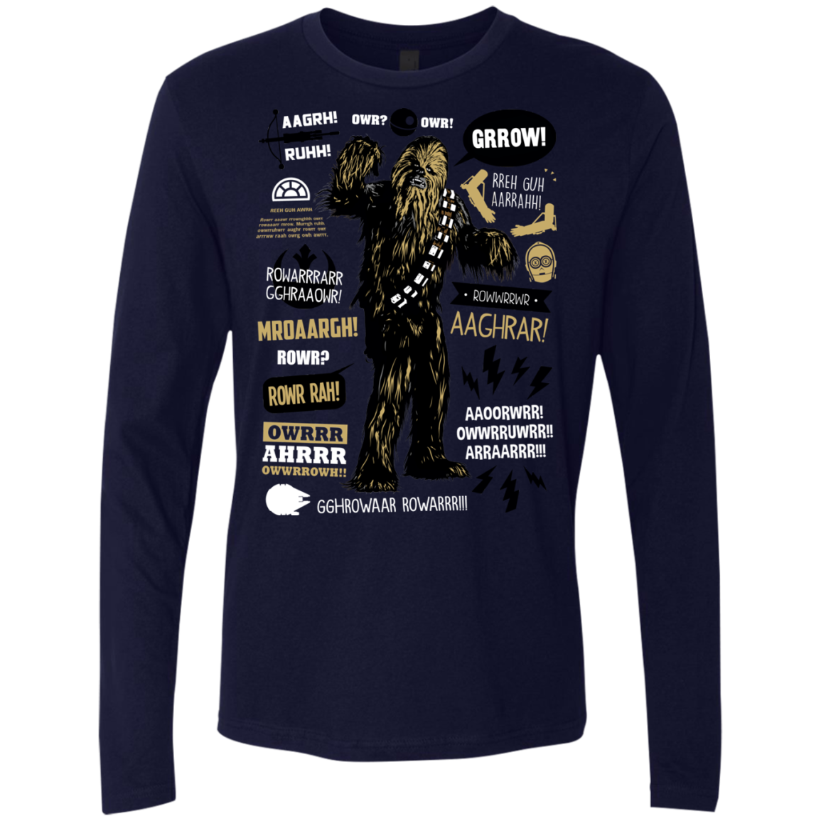 Wookie Famous Quotes Men's Premium Long Sleeve