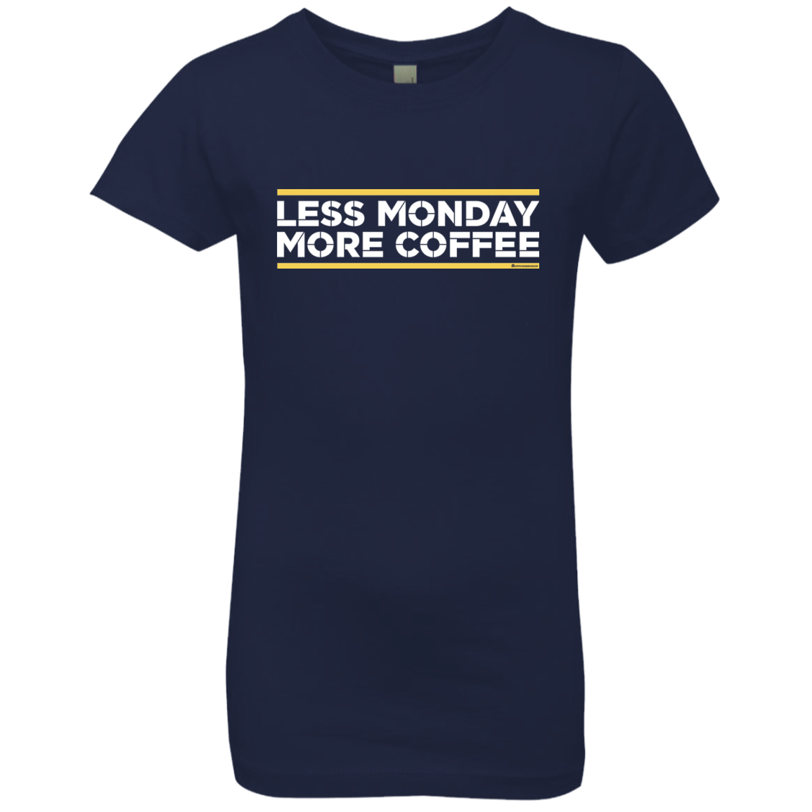 Less Monday More Coffee Girls Premium T-Shirt