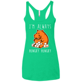 Hungry Hungry Women's Triblend Racerback Tank