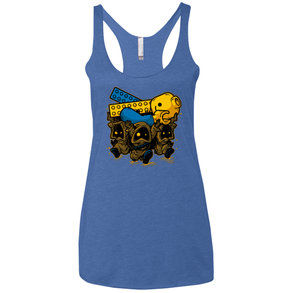 PLASTIC DEBRIS Women's Triblend Racerback Tank