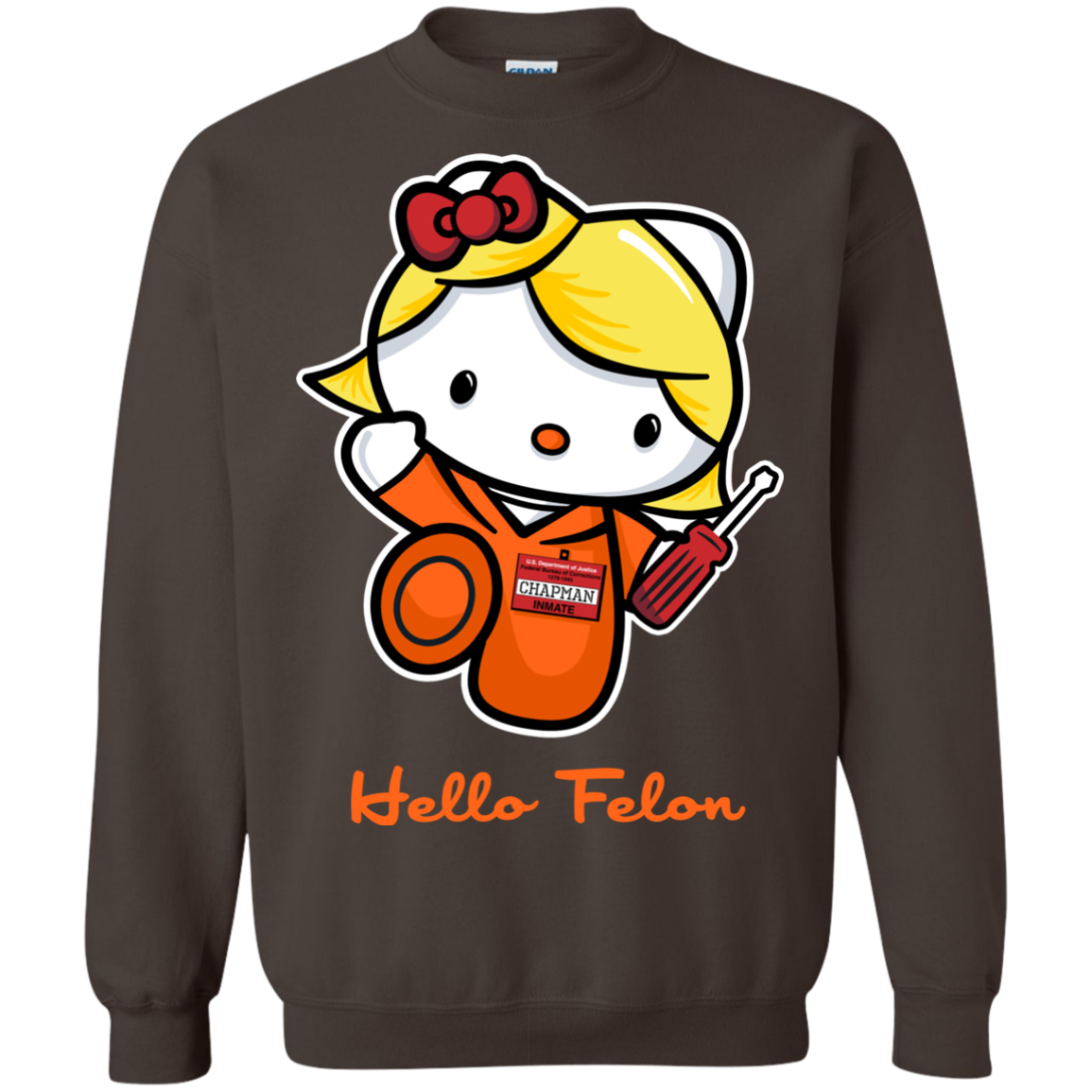 Orange is the New Cat Crewneck Sweatshirt