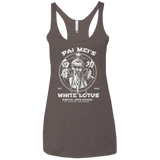 White Lotus Women's Triblend Racerback Tank