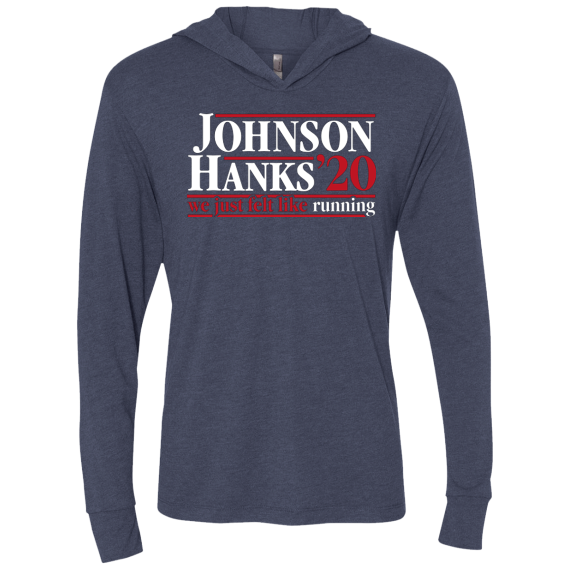 Johnson Hanks 2020 Triblend Long Sleeve Hoodie Tee
