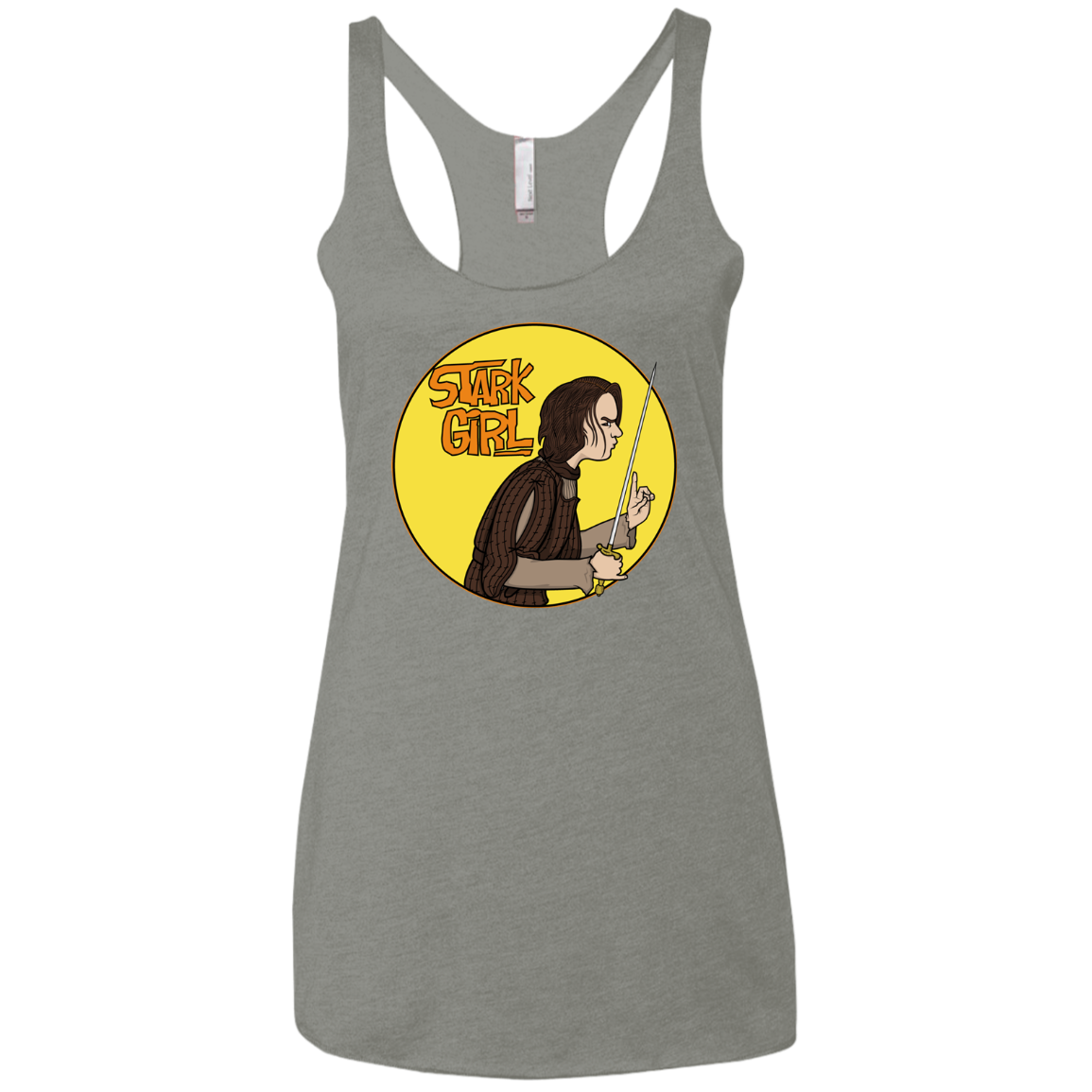 Stark girl Women's Triblend Racerback Tank