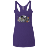 Where The Nasty Aliens are Women's Triblend Racerback Tank