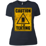 Caution I'm Texting Women's Premium T-Shirt