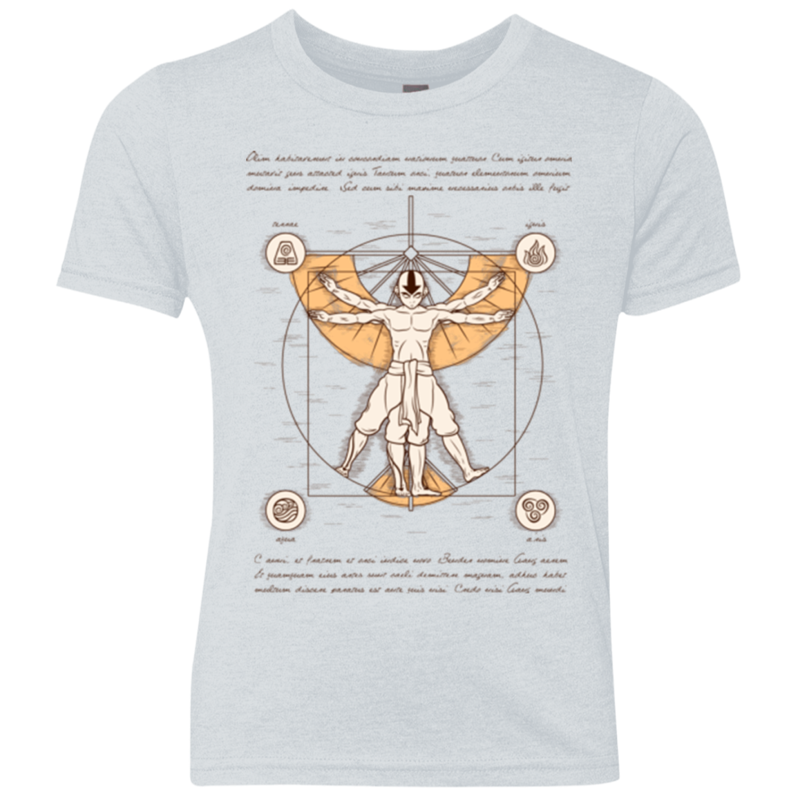 Vitruvian Aang (1) Youth Triblend T-Shirt