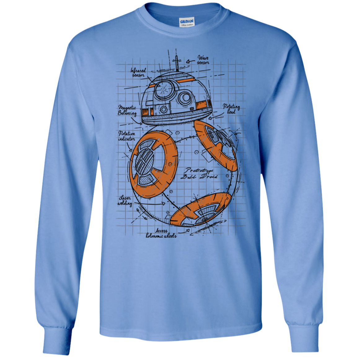 BB-8 Plan Men's Long Sleeve T-Shirt