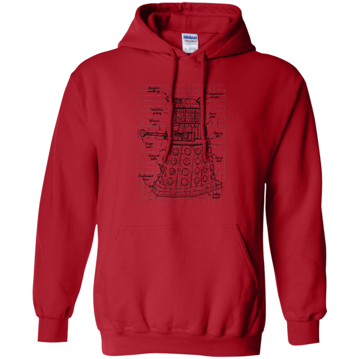 Dalek Plan Pullover Hoodie