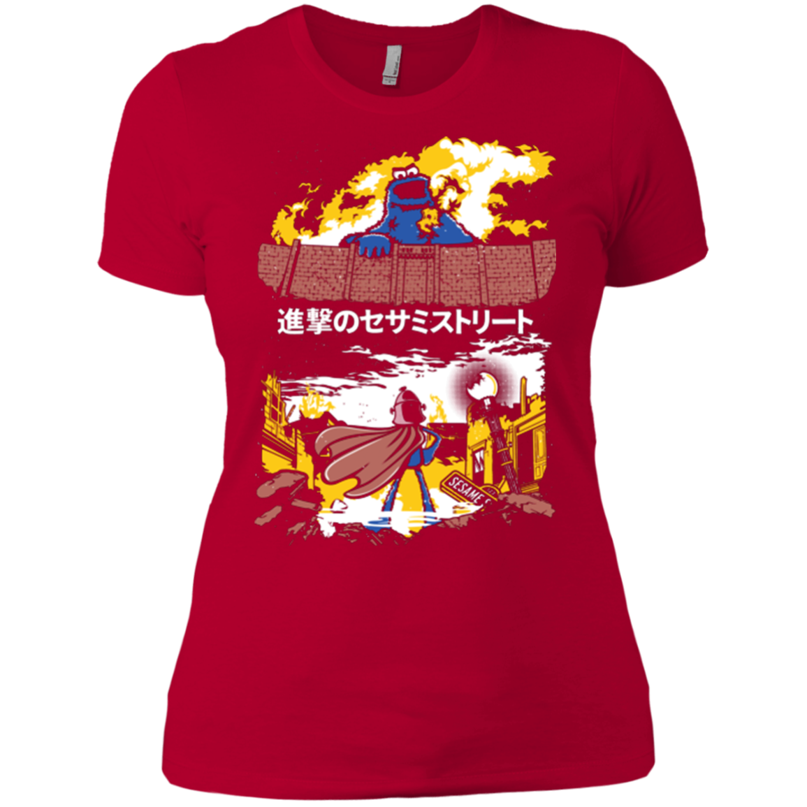 Attack on Sesame Street Women's Premium T-Shirt