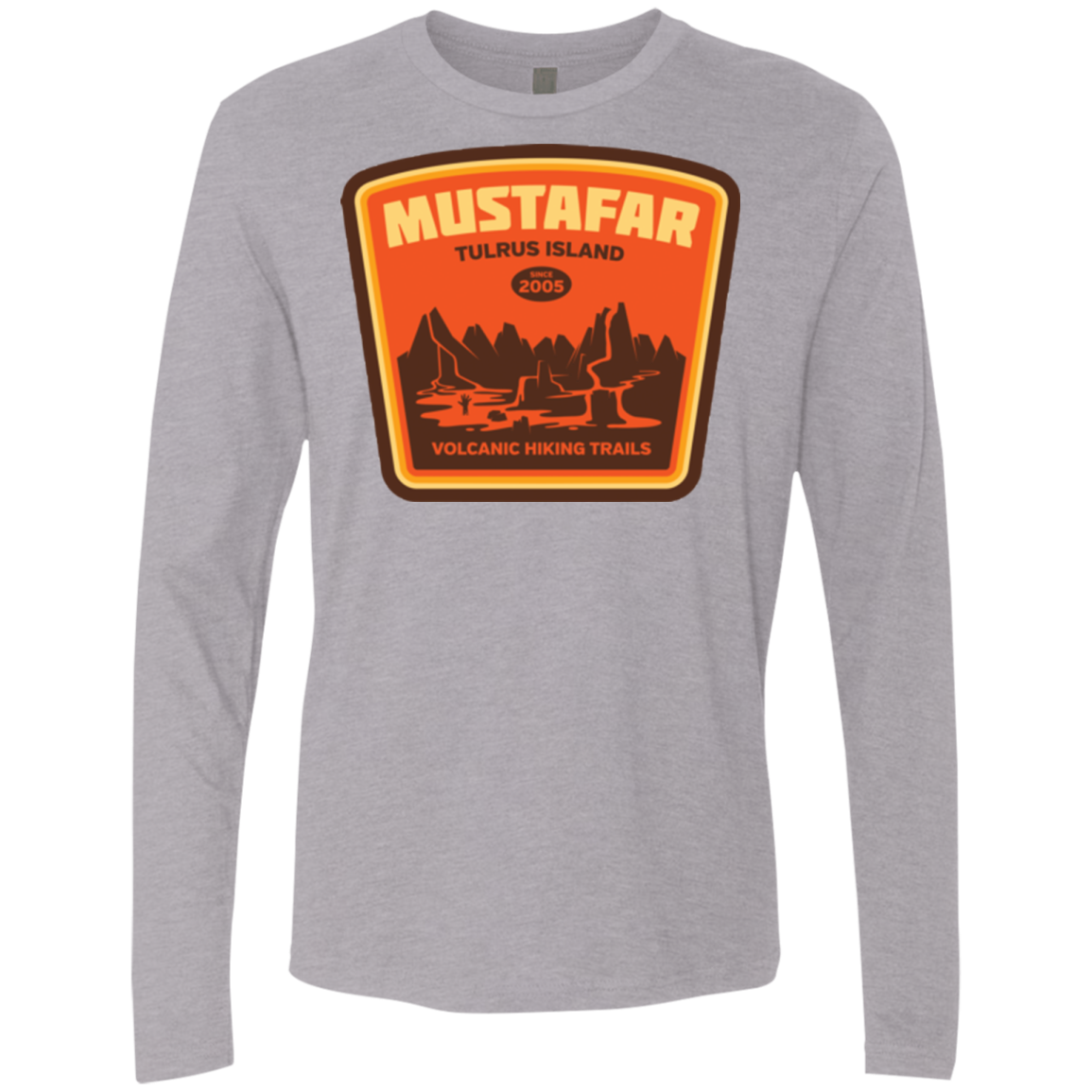 Volcanic Hiking Trails Men's Premium Long Sleeve