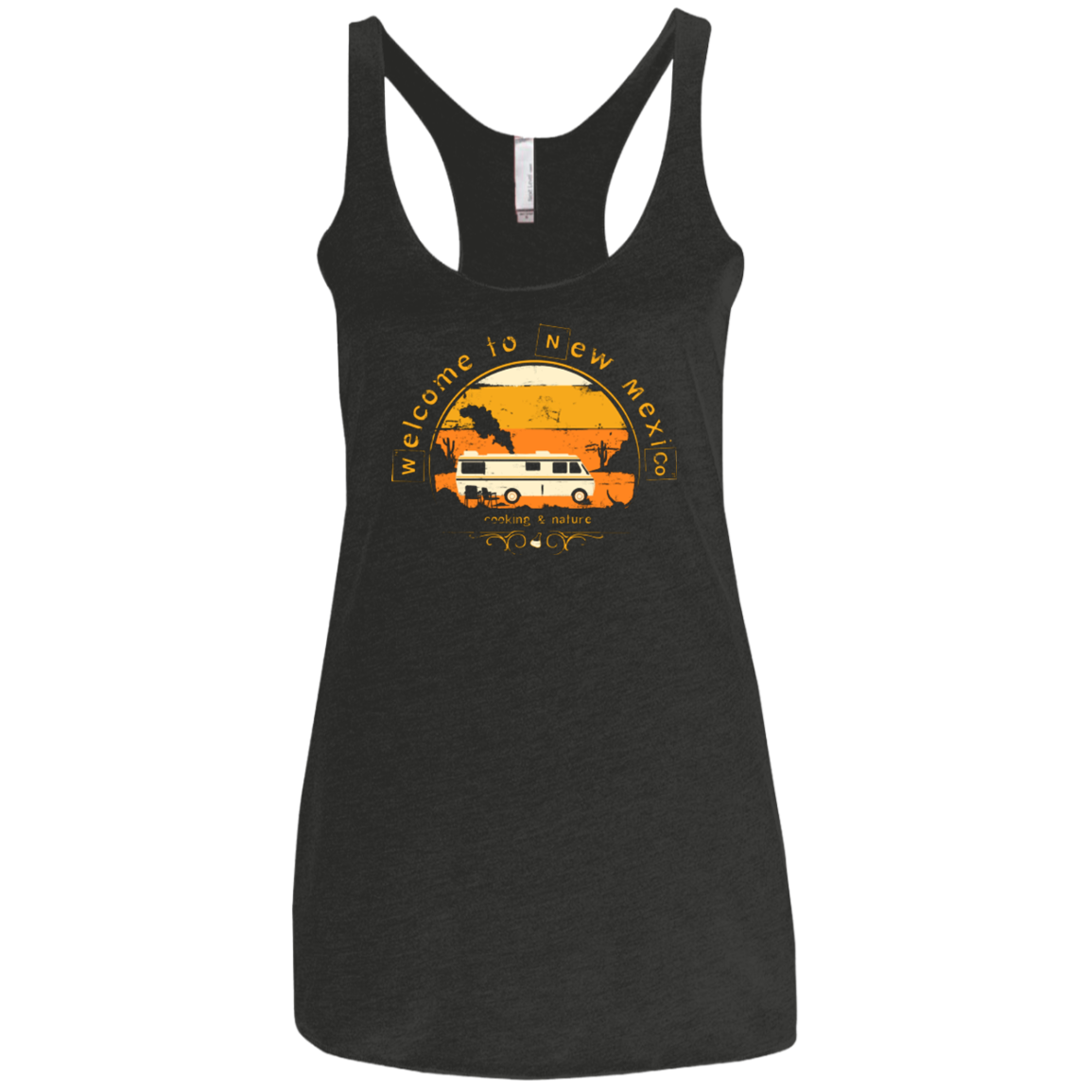 Welcome to New Mexico Women's Triblend Racerback Tank