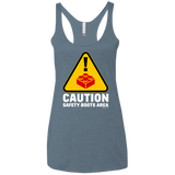 Watch Your Step Women's Triblend Racerback Tank