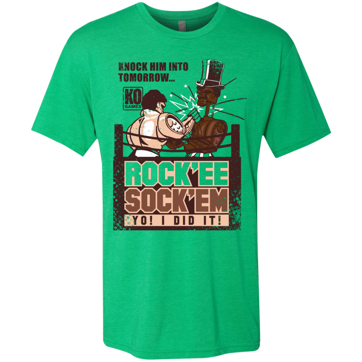 Rockee Sockem Men's Triblend T-Shirt