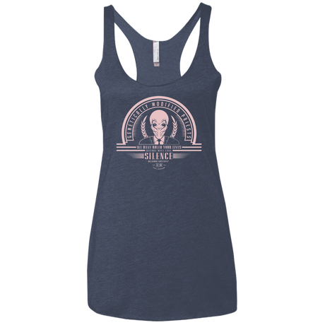 Who Villains Silence Women's Triblend Racerback Tank