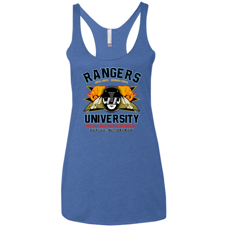 Rangers U Black Ranger Women's Triblend Racerback Tank