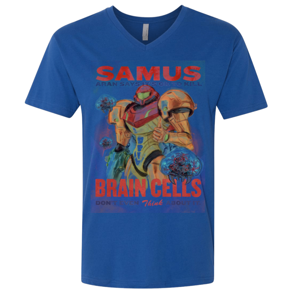Samus Aran Propaganda Men's Premium V-Neck