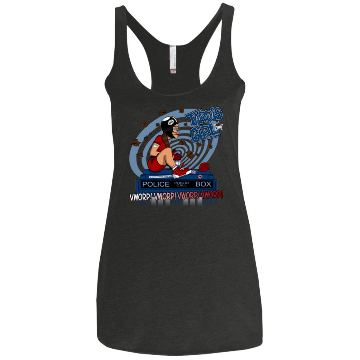Tardis Girl Women's Triblend Racerback Tank