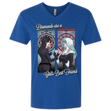 Diamonds are a Girl's Best Friend Men's Premium V-Neck