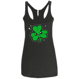 Super Cute Shamrock Women's Triblend Racerback Tank