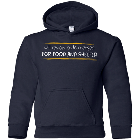 Reviewing Code For Food And Shelter Youth Hoodie