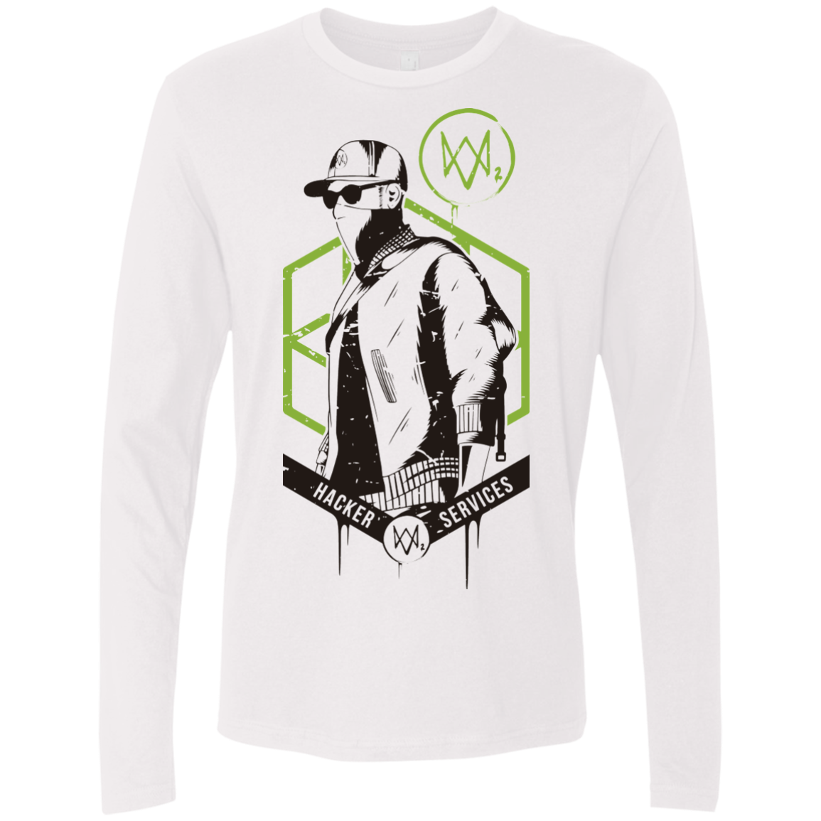 Watch Dogs 2 Hacker Services Men's Premium Long Sleeve