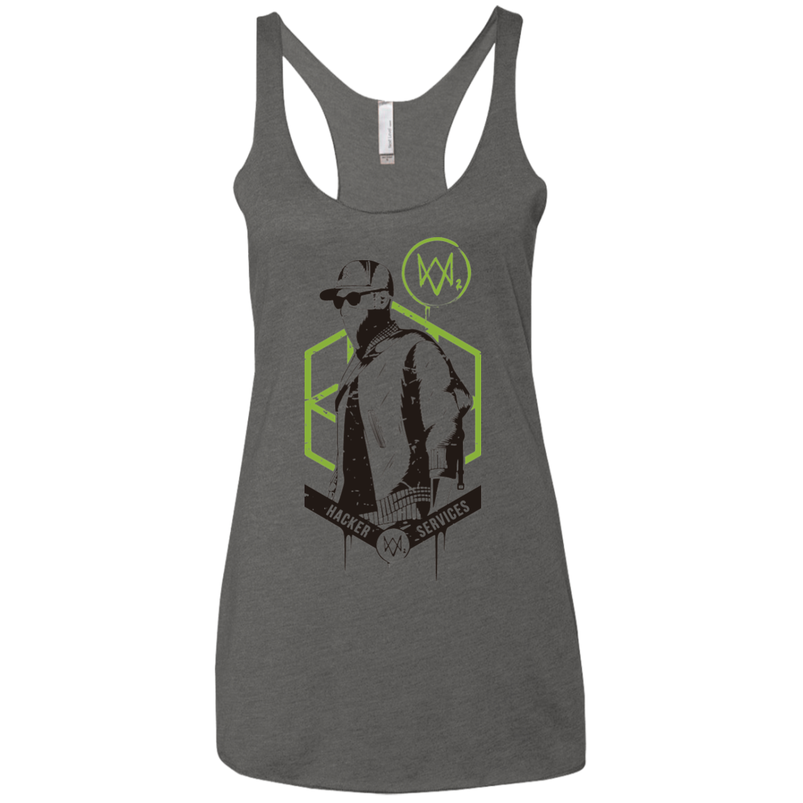 Watch Dogs 2 Hacker Services Women's Triblend Racerback Tank