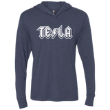 TESLA Triblend Long Sleeve Hoodie Tee