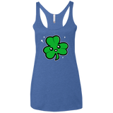 Super Cute Shamrock Women's Triblend Racerback Tank