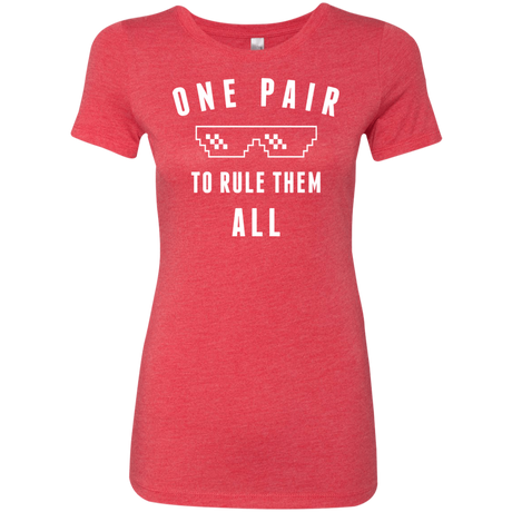 One pair Women's Triblend T-Shirt