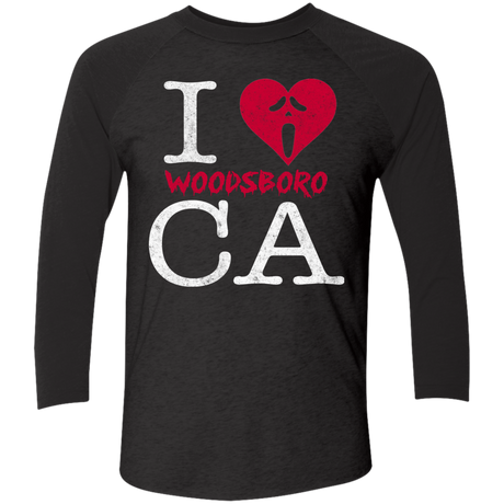 Woodsboro Love Men's Triblend 3/4 Sleeve