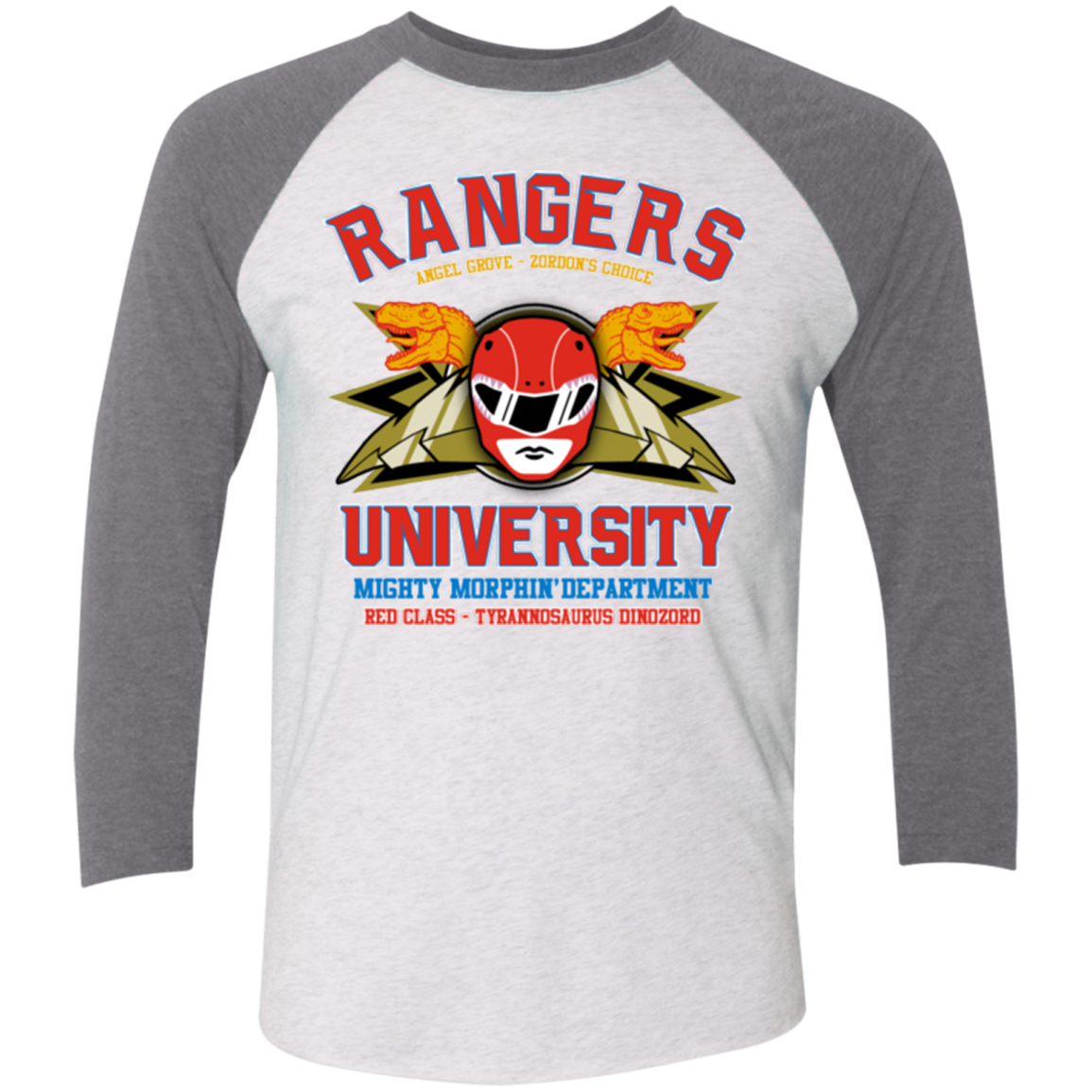 Rangers U - Red Ranger Triblend 3/4 Sleeve