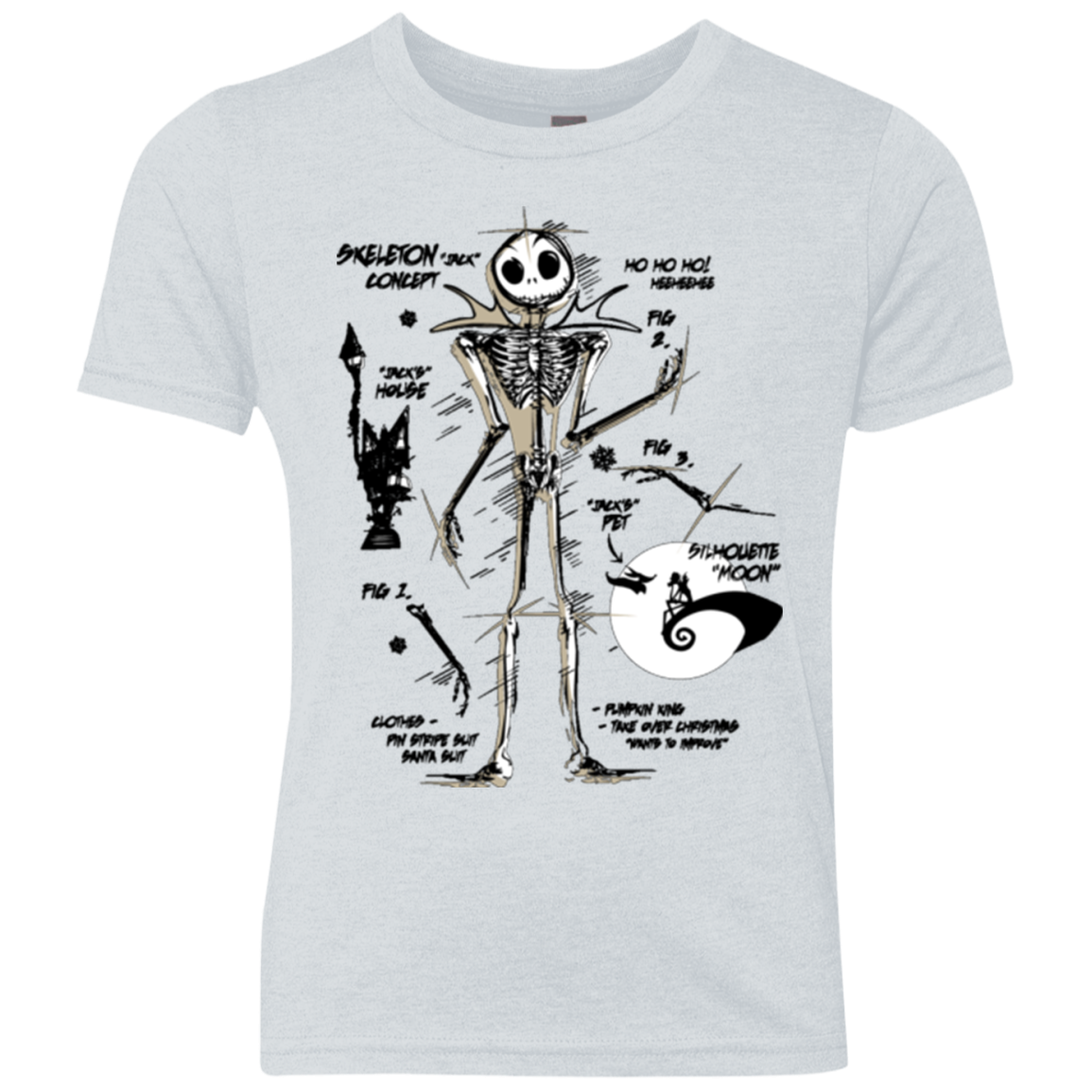 Skeleton Concept Youth Triblend T-Shirt