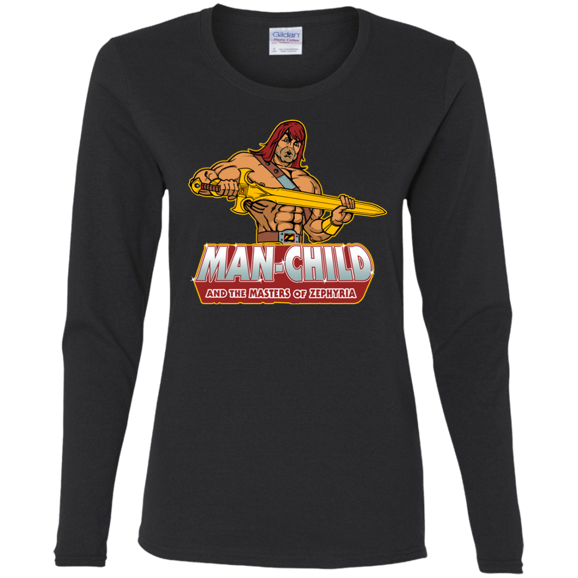 Man Child Women's Long Sleeve T-Shirt